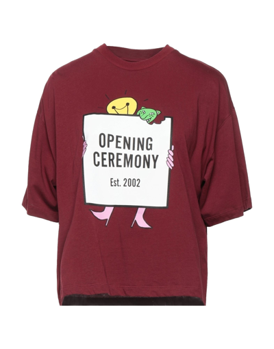 Opening Ceremony Logo-print Cotton-jersey T-shirt In Red