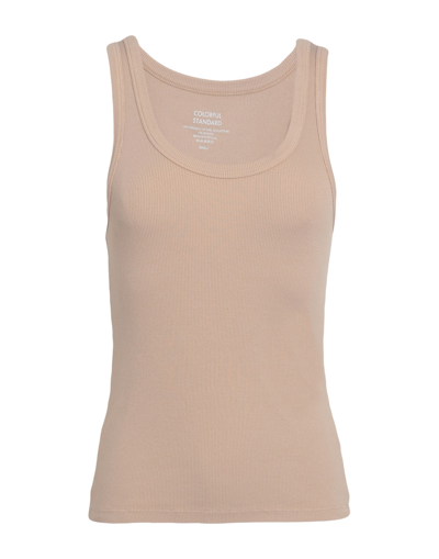 Colorful Standard Tank Tops In Beige