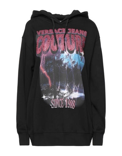 Versace Jeans Couture Sweatshirts In Black