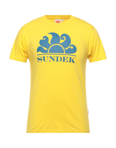 Sundek T-shirts In Yellow