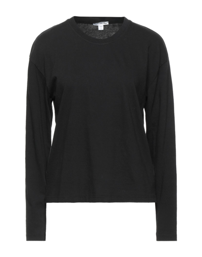 James Perse T-shirts In Black