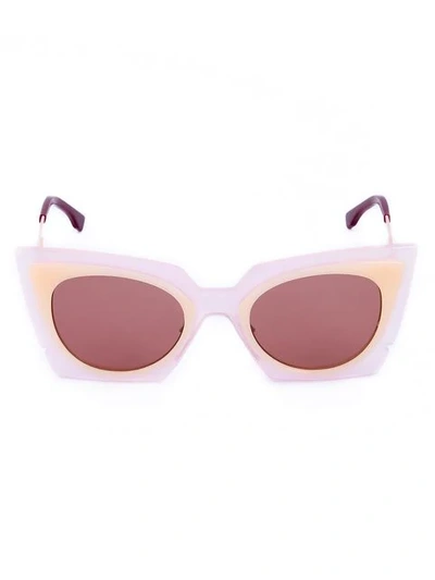Fendi Cat-eye Sunglasses In Pink