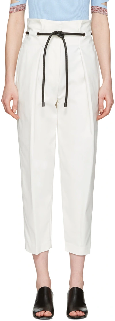 3.1 Phillip Lim / フィリップ リム Origami-pleated Trousers In Antique White