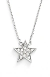 Dana Rebecca Designs Diamond Julianne Himiko Star Necklace In 14k White Gold, 16 In White Gold