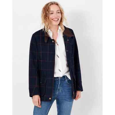 Pre-owned Joules Fieldcoat Womens Tweed Jacket 215997
