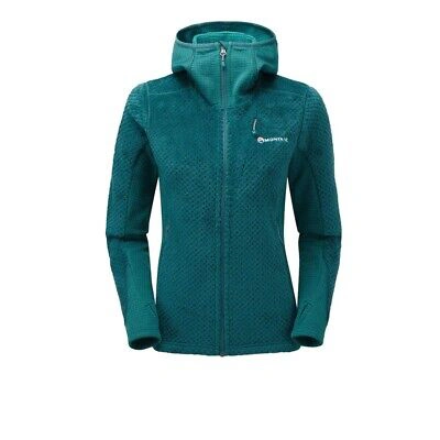 Pre-owned Montané Montane Womens Wolf Hooded Jacket Top Blue Sports Outdoors Full Zip Warm