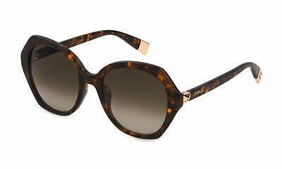 Pre-owned Furla Sunglasses Sfu533 09tb Havana Brown Woman