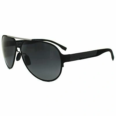 Pre-owned Hugo Boss Sunglasses 0669 Hxj Hd Matt Black Ruthenium Grey Gradient