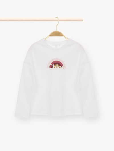 Chloé Babies' Printed Top In White