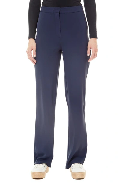 By Design Carmen Wide Leg Pant In Black Iris Navy