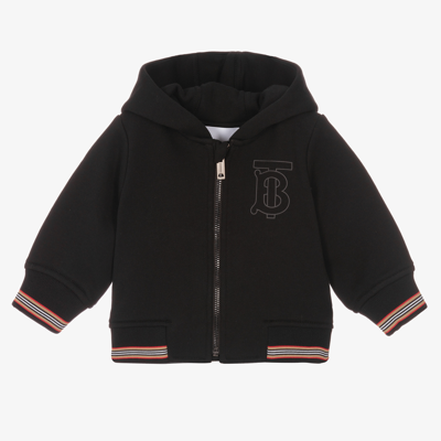 Burberry Baby Boys Black Zip Up Top