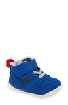 Tsukihoshi Kids' Racer-mid Washable Sneaker In Royal/ Red