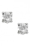 Lagos Sterling Silver Prism White Topaz Stud Earrings