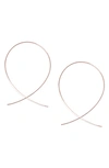 Lana Jewelry 'large Upside Down' Hoop Earrings In Rose Gold