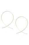Lana Jewelry Large Upside Down Hoop Earrings In Yellow Gold