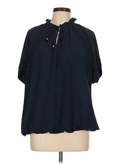 Pre-owned 52seven 3/4 Sleeve Blouse In Blue