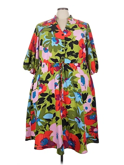 Pre-owned 52seven Casual Dress In Green