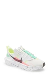 Nike Crater Impact Sneaker In White/ Black/ Green Glow