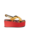La Doublej Crisscross Platform Slingback Sandals In Eden