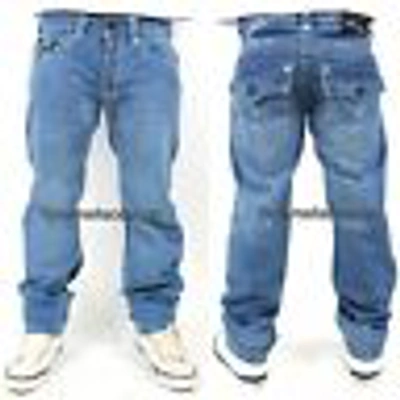 Pre-owned Peviani True  Jeans, Mens, Boys, Bar Denim Star Time Is Money Hip Hop Straight