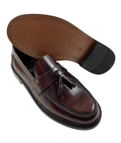 Pre-owned Trojan X Delicious Junction Leather Tassel Loafers - Oxblood