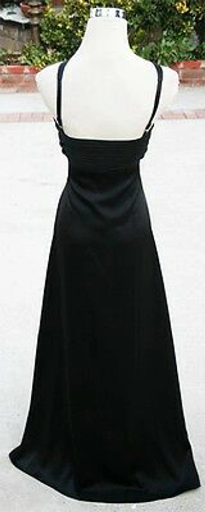 Pre-owned Bcbgmaxazria Bcbg Max Azria Black Prom Party Formal Gown 4p