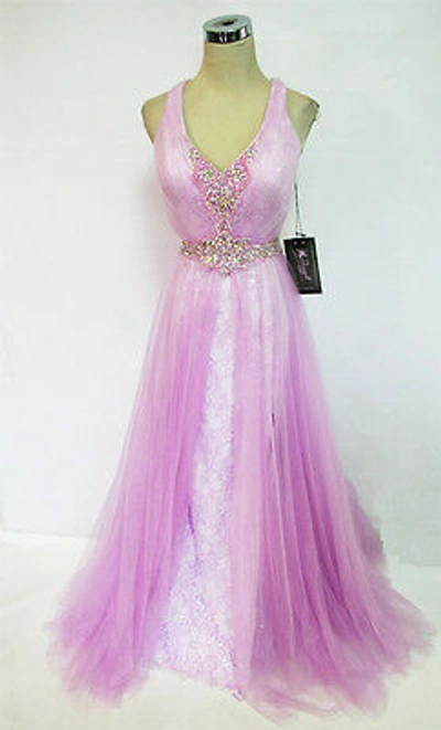 Pre-owned Macduggal 61194m Lilac Pageant Prom Gown 4
