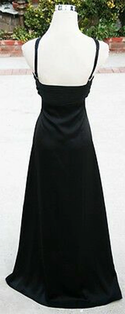 Pre-owned Bcbgmaxazria Bcbg Max Azria Black Womens Formal Gown 0