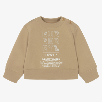 Burberry Babies' Beige Logo Sketch Sweatshirt