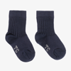 TARTINE ET CHOCOLAT TARTINE ET CHOCOLAT NAVY BLUE KNITTED COTTON SOCKS