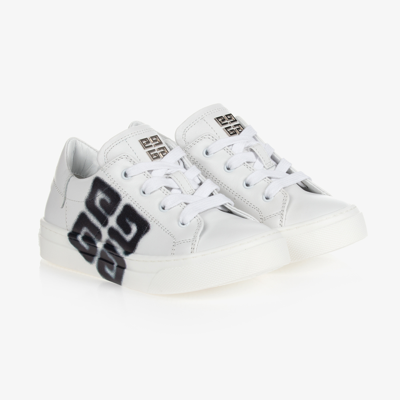 Givenchy Kids' White Chito 4g Leather Trainers