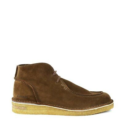 Pre-owned Oswen Ewaldi Suede Boots Chestnut