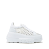 Casadei Sneakers Low Top Platform Sole In White