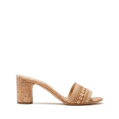 Casadei Tangeri Woven-strap Sandals In Natur