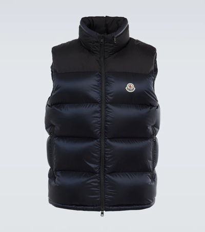 Moncler Ophrys Quilted Nylon Down Waistcoat In Blue