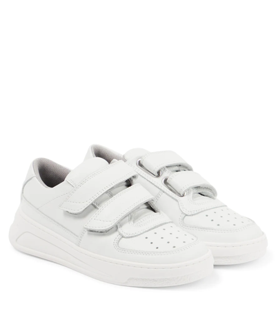 Acne Studios Leather Sneakers In White