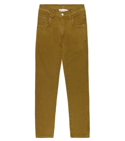 Bonpoint Kids' Dewey Jeans In Kaki Clair