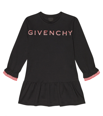 Givenchy Girls Teen Black Bandana Logo Dress