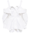 Alexander Mcqueen Cotton Poplin Deconstructed Shirt In 9000