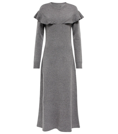 Chloé Cashmere Midi Dress In Somber Grey