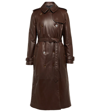 BURBERRY LEATHER TRENCH COAT