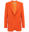Stella Mccartney Single-breasted Tailored Blazer In Tangerine