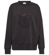 MONCLER LOGO COTTON-BLEND JERSEY SWEATSHIRT