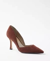 Ann Taylor Azra Suede Pumps In Pure Chocolate