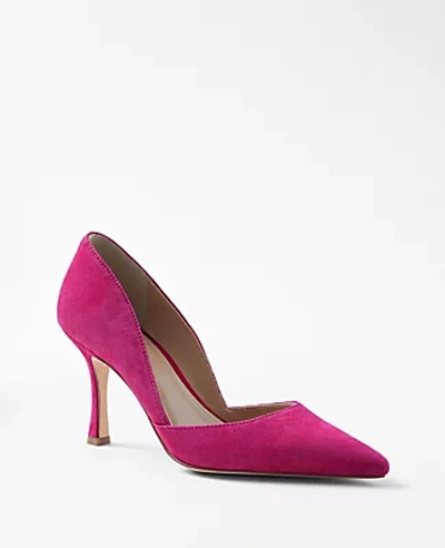 Ann Taylor Azra Suede Pumps In Razzle Dazzle