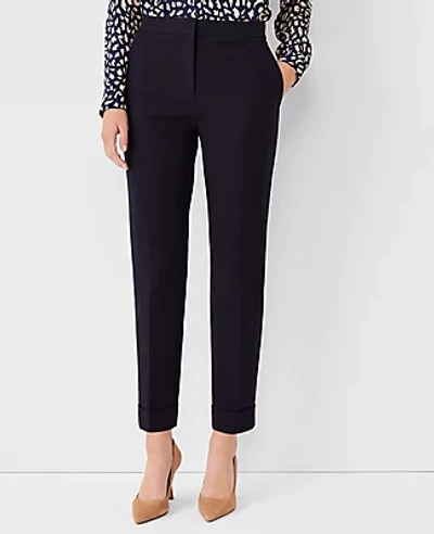 Ann Taylor The High Waist Ankle Pant In Atlantic Navy