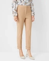 Ann Taylor The High Waist Ankle Pant In Cappuccino Tan