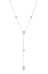 Roberto Coin Women's Diamonds By The Inch 18k White Gold & Diamond Lariat Necklace In White Gold