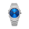 D1 Milano Watch Ultra Thin Bracelet 40 Mm In Blue/silver