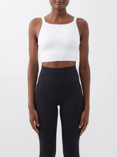 Lululemon Twist-back Low-impact Sports Bra In White